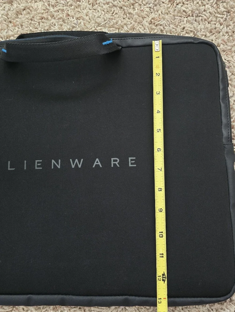Black Alienware Soft Laptop Case About 17x13
